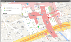 渋谷エリア街頭サンプリング全体マップ
